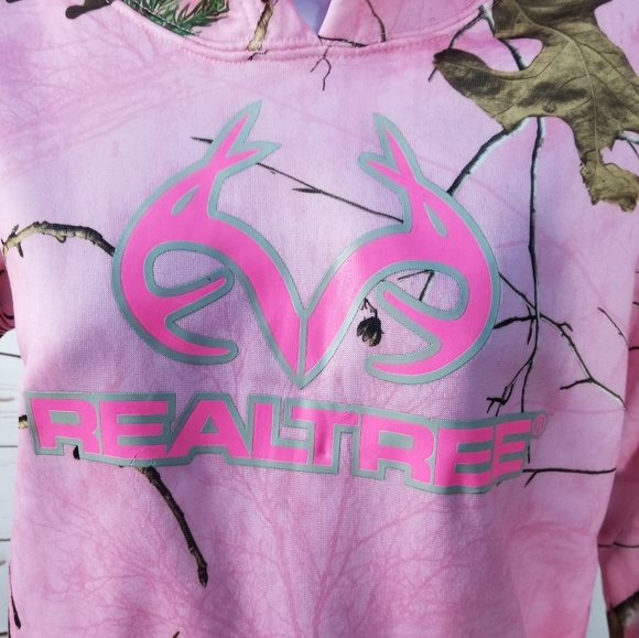RealTree Pink Camouflage Hooded Sweatshirt - Picture 2 of 4